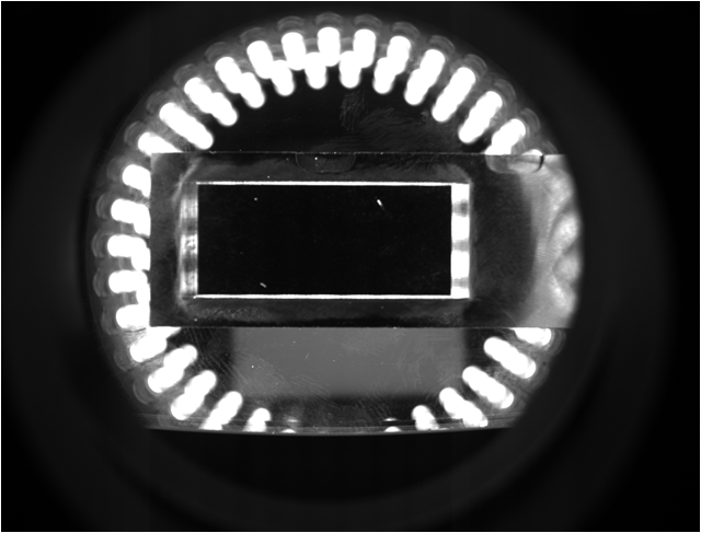 散熱片視覺檢測方案 頂部檢測效果